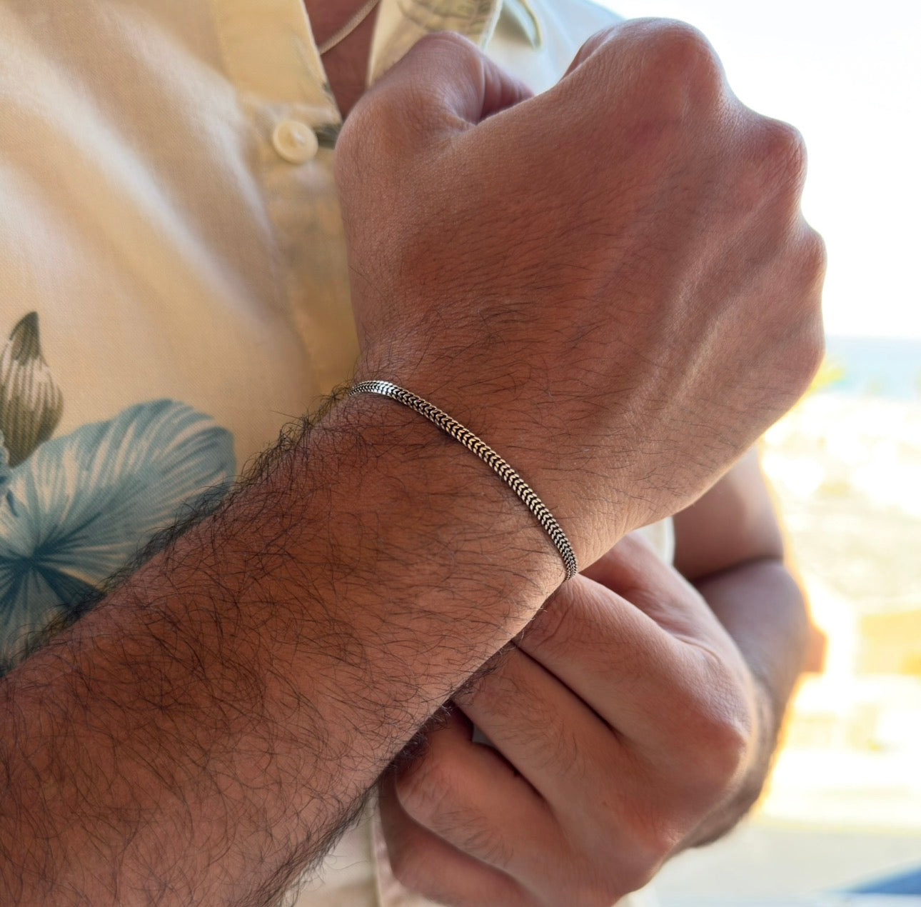 Thin Mesh Bracelet - S925 Sterling Silver