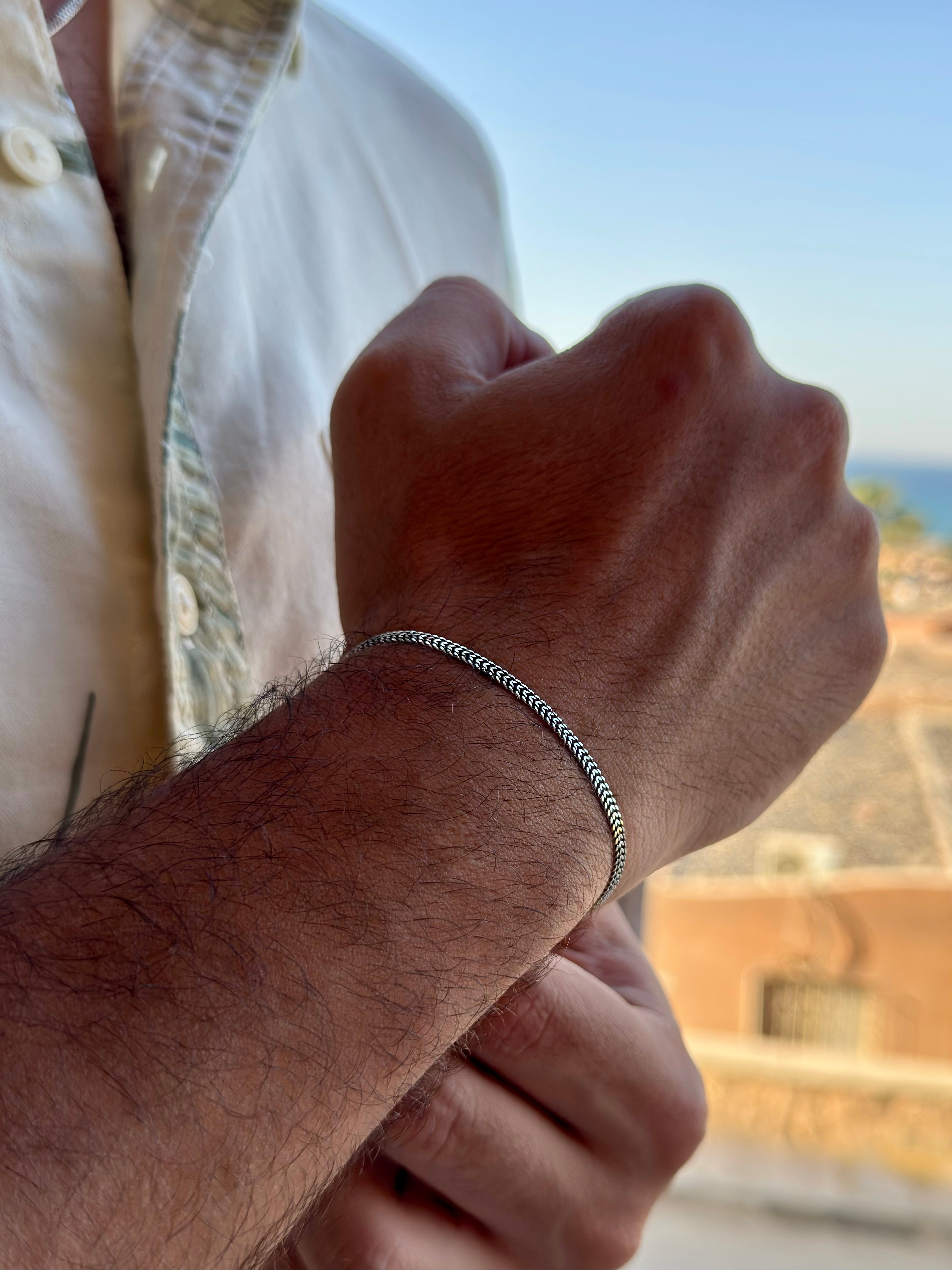 Thin Mesh Bracelet - S925 Sterling Silver