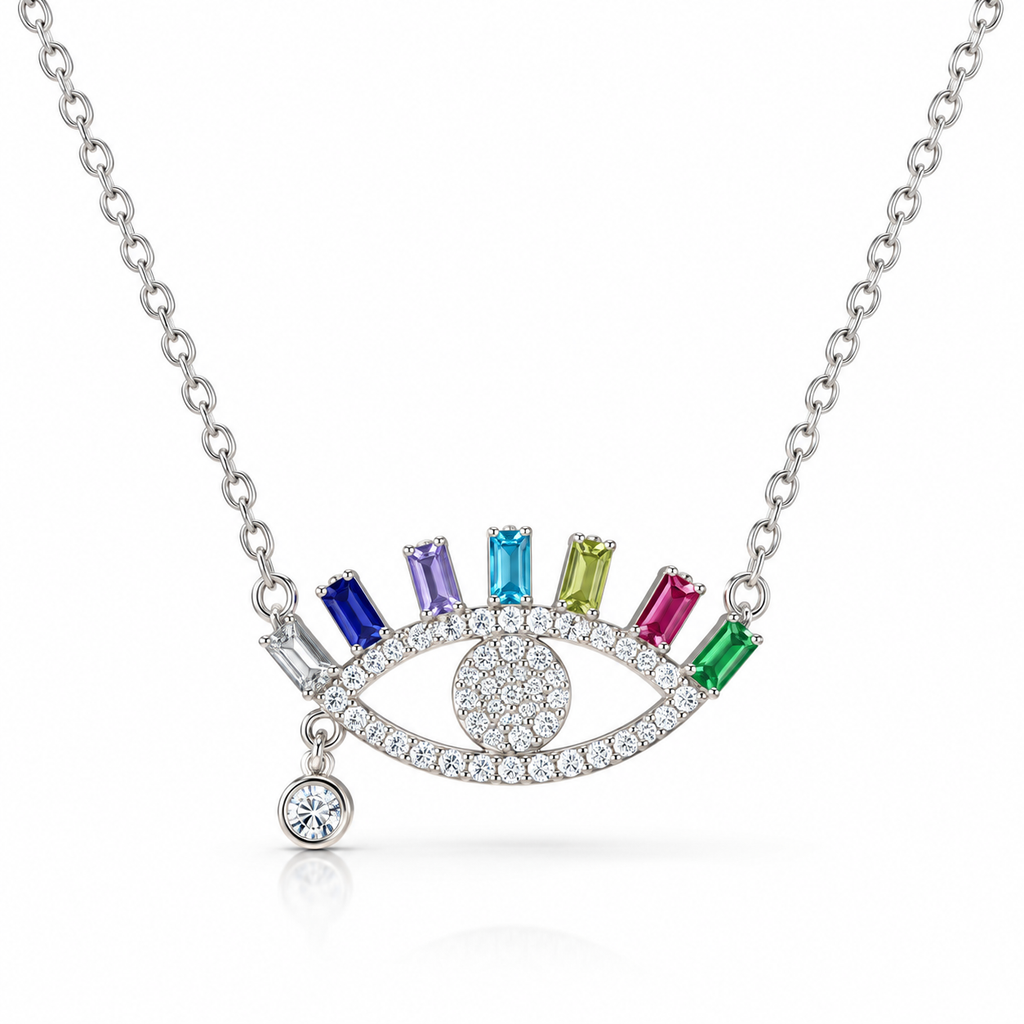 Rainbow Eye Necklace
