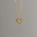 Moissanite Heart Necklace