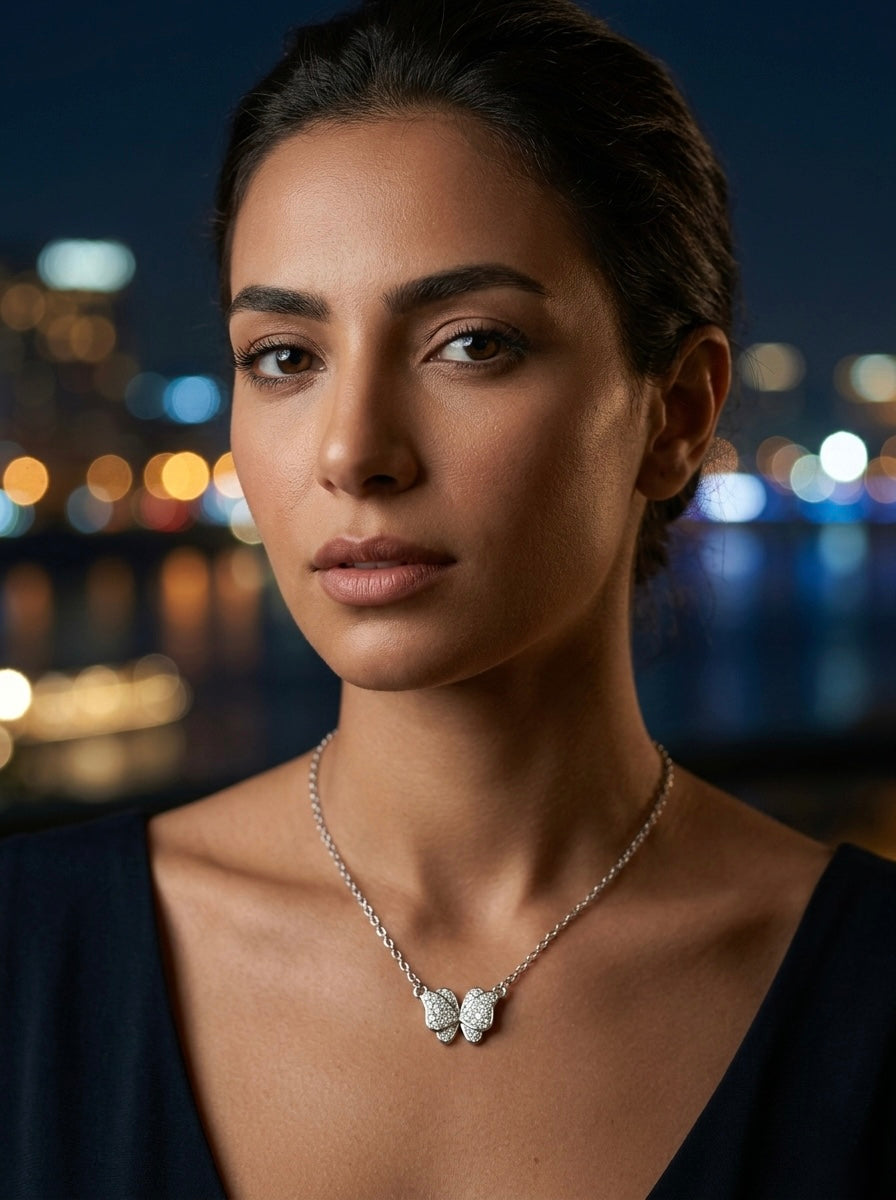 GLISTEN WINGS NECKLACE