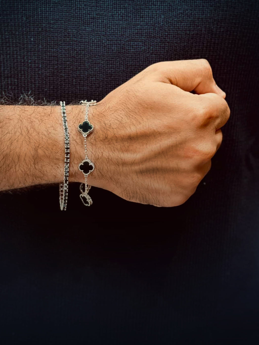 Noir Elegance Bracelet Set