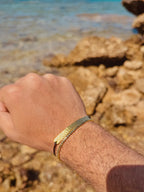 Hammered & tennis bracelets