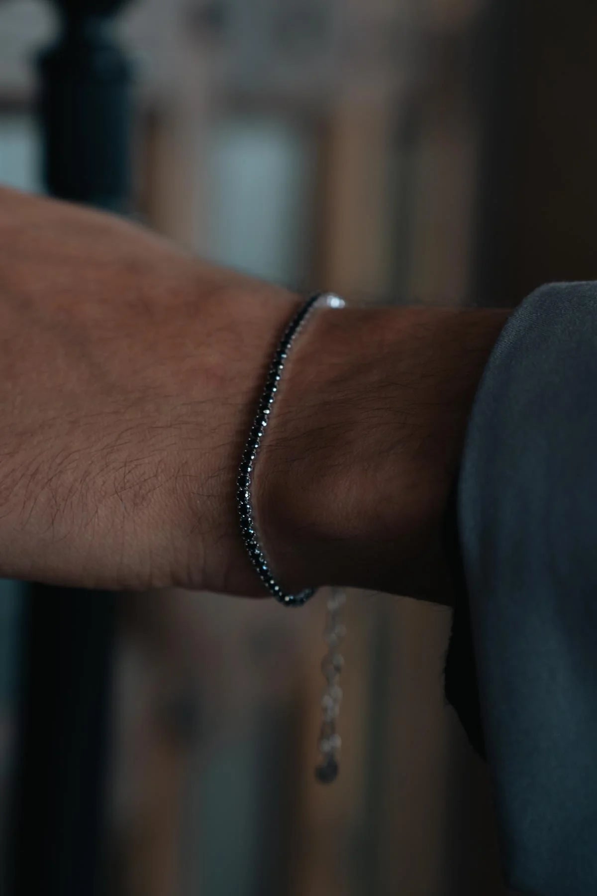 Black Tennis Bracelet 2mm