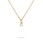 White Zircon Promise NECKLACE