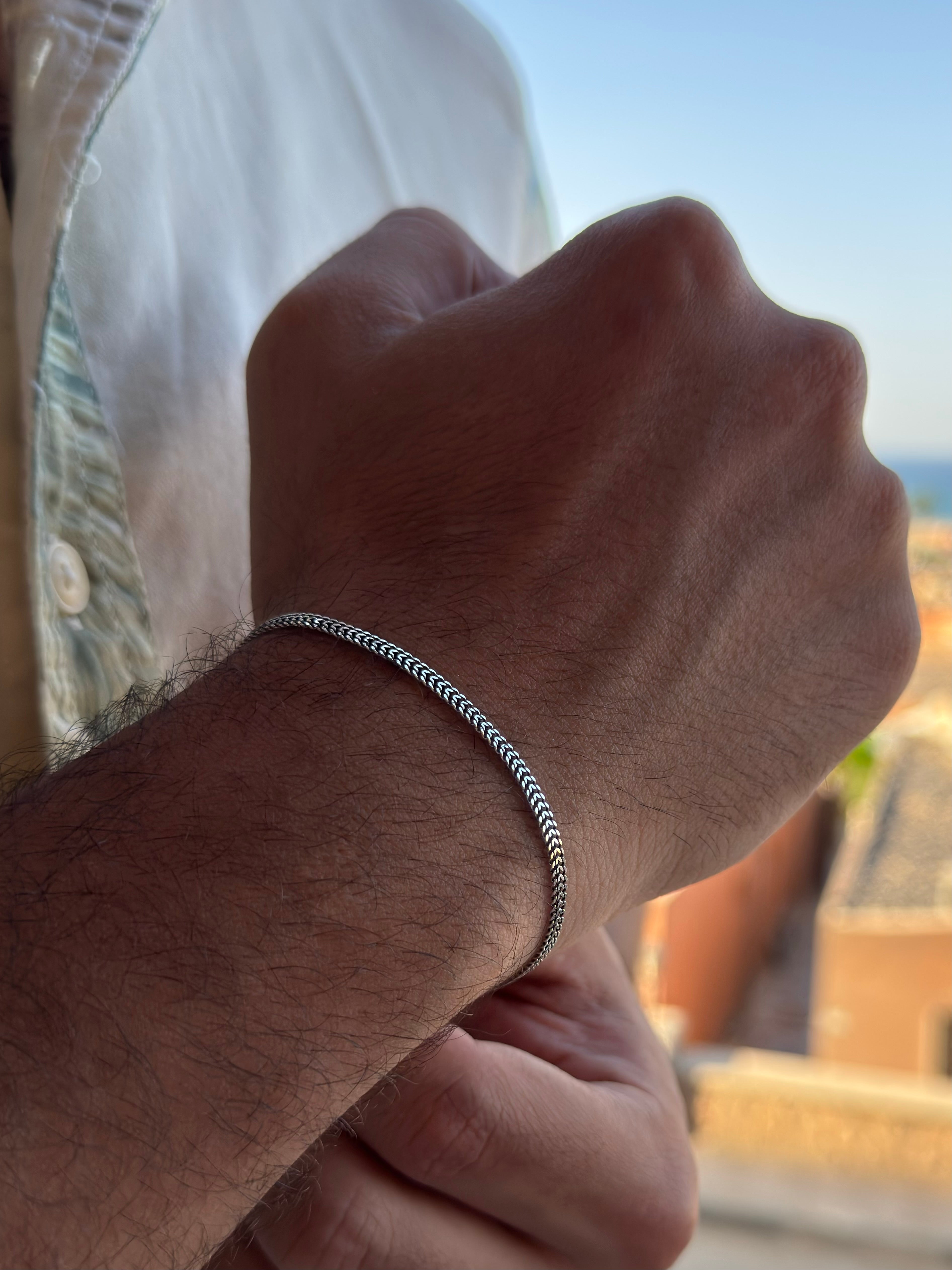 Thin Mesh Bracelet - S925 Sterling Silver