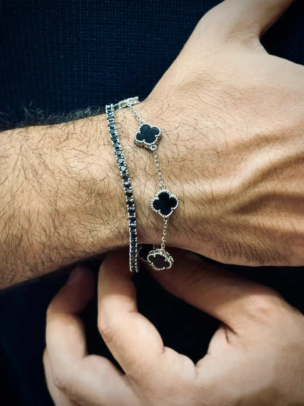 Noir Elegance Bracelet Set