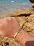 Hammered & tennis bracelets