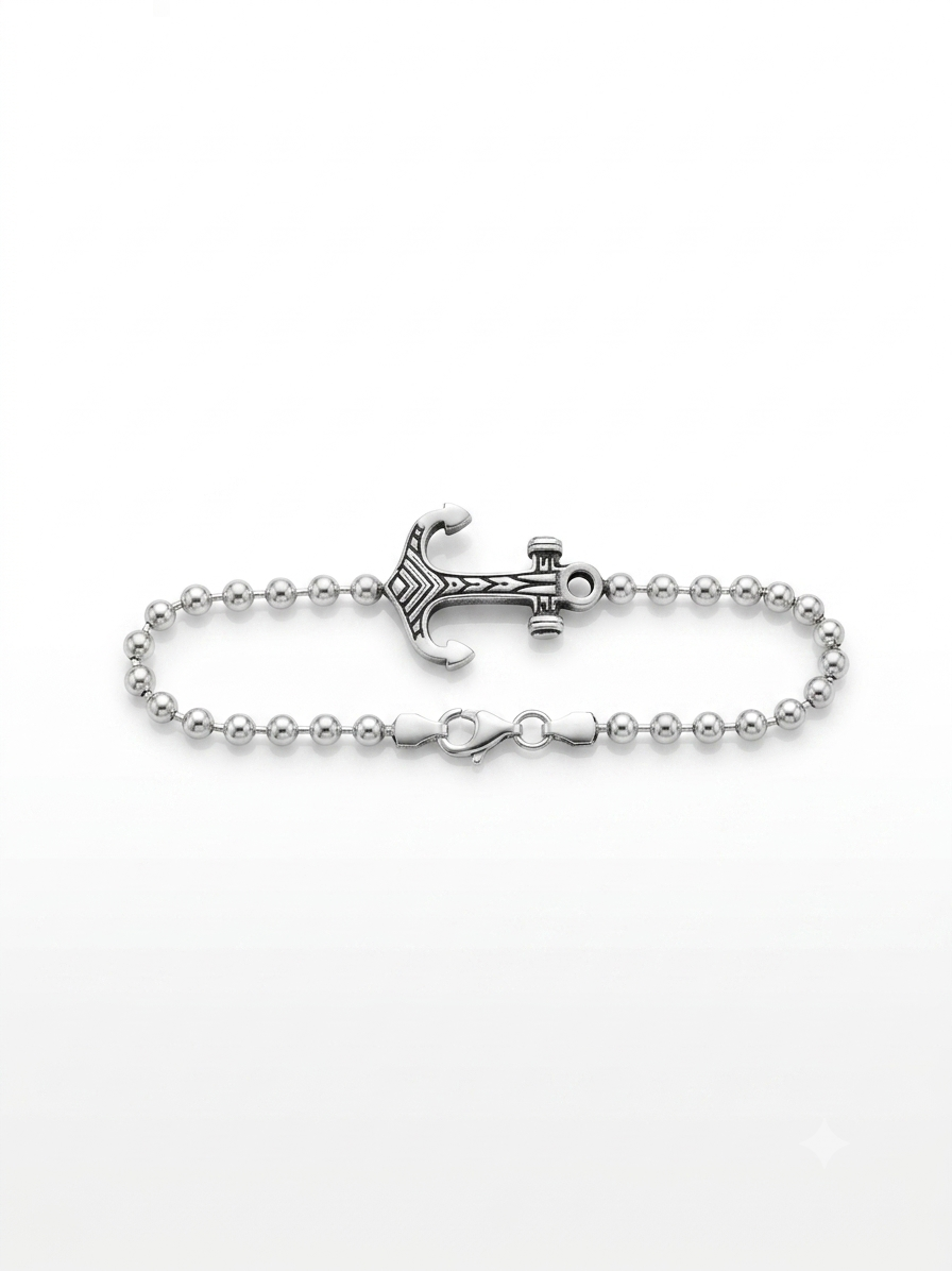 Voyager Anchor Bracelet - S925 Sterling Silver