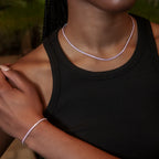 PINK TENNIS NECKLACE