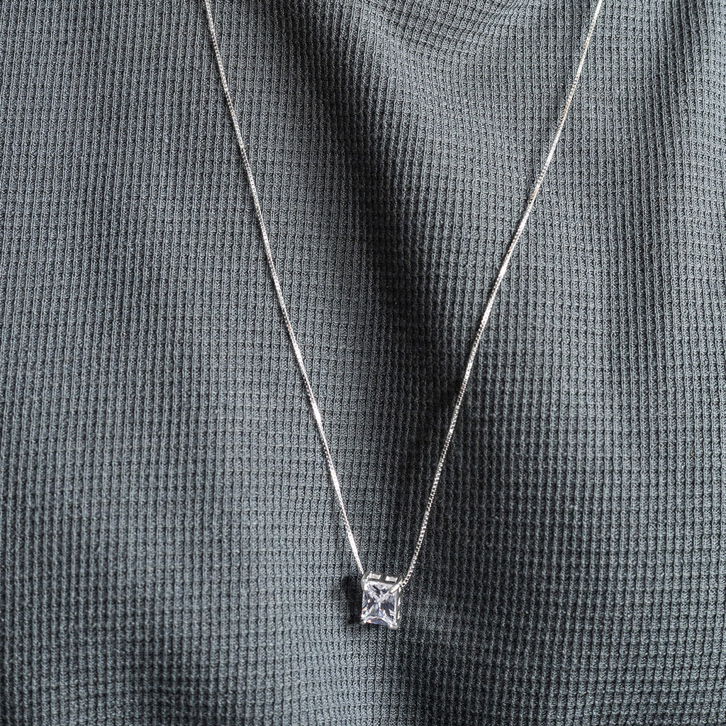 White Zircon Necklace