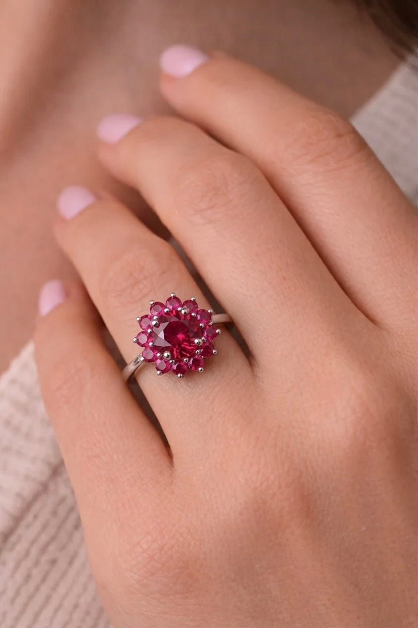 Barbie Blossom Silver Ring