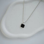 Black Onyx Octagon Necklace