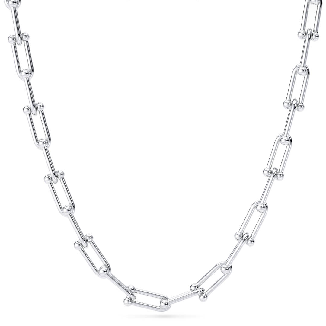 Roman Necklace -Pure Sterling Silver 925s - 55cm