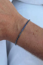Blue Sapphire Tennis Bracelet (1.5mm) - S925 Sterling Silver
