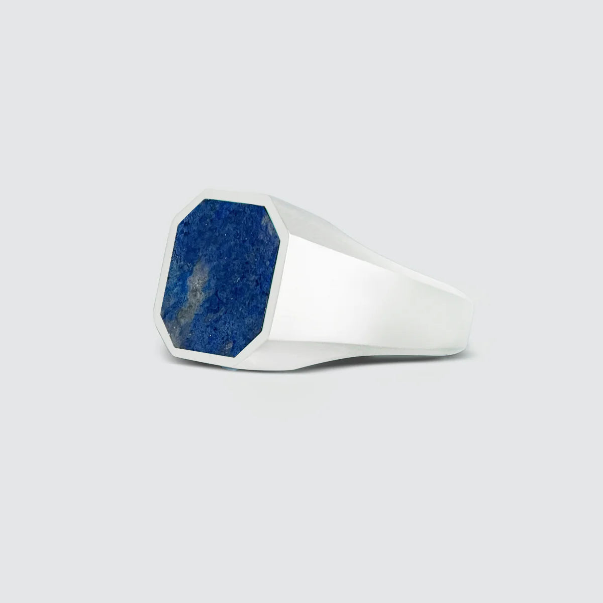 Blue Lapis Lazuli Stone Octagon Ring