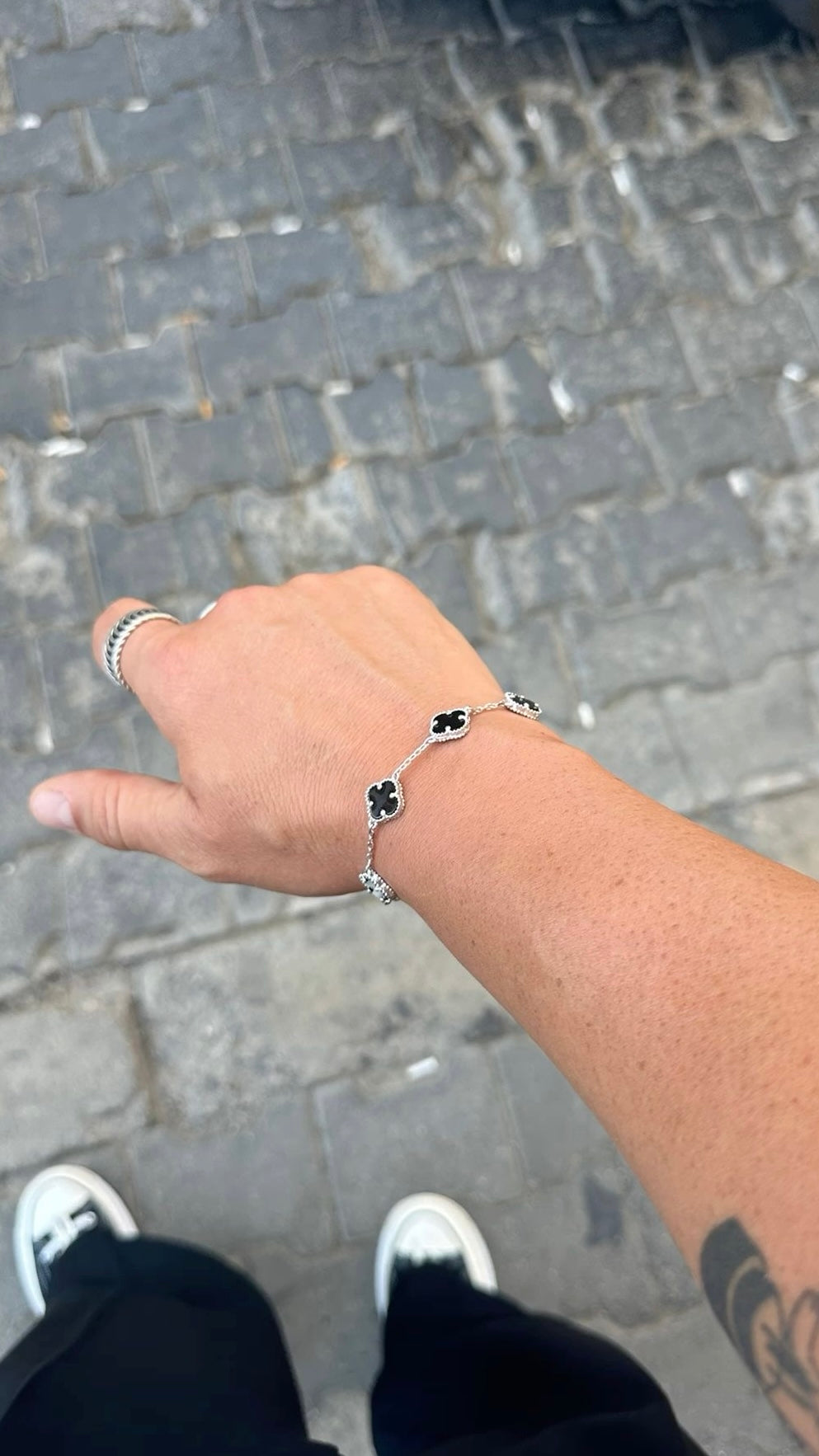 Black Onyx Van Cleef Bracelet – Sila Silver Jewelry