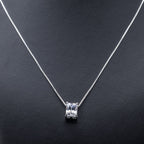 White Zircon Necklace