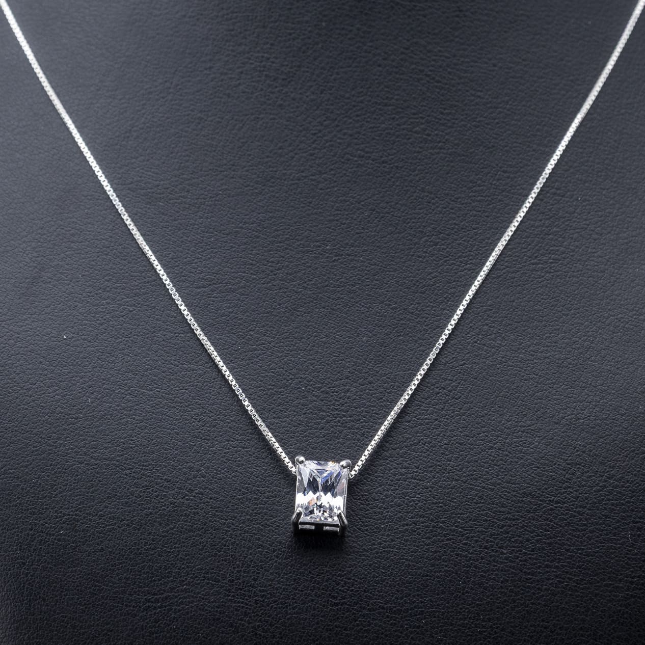 White Zircon Necklace