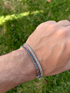 Dark Harmony Set Bracelets in Sterling Silver 925s