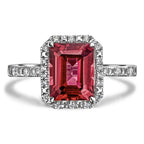 Ruby Peer Cut Ring in Silver