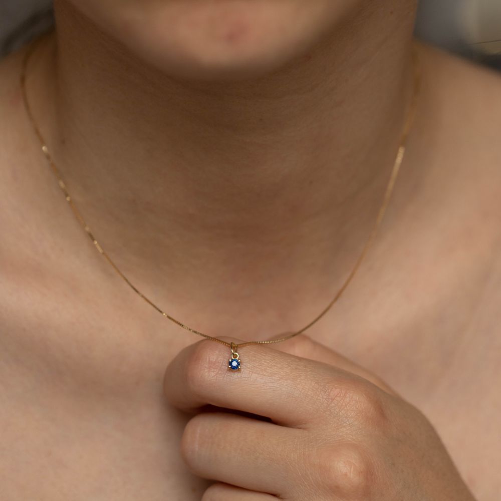Blue Sapphire Promise NECKLACE