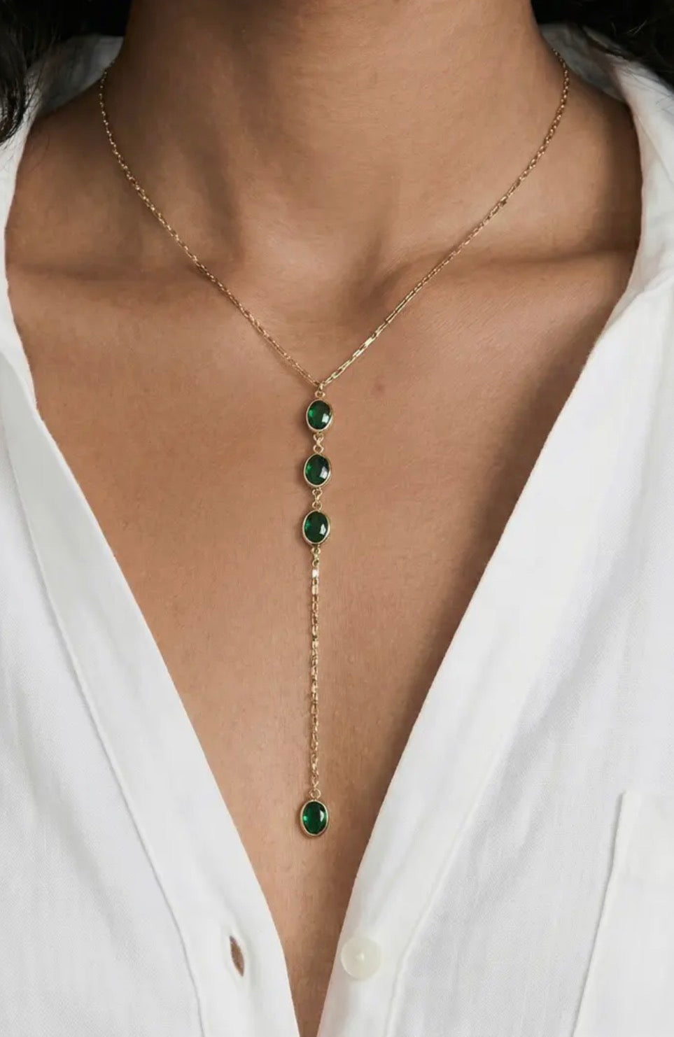 Sparkle Dip Y-Necklace