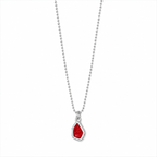 Ruby Drift Necklace -Pure Sterling Silver 925s