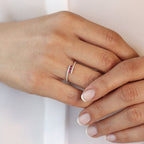 Twist Ruby Ring Silver