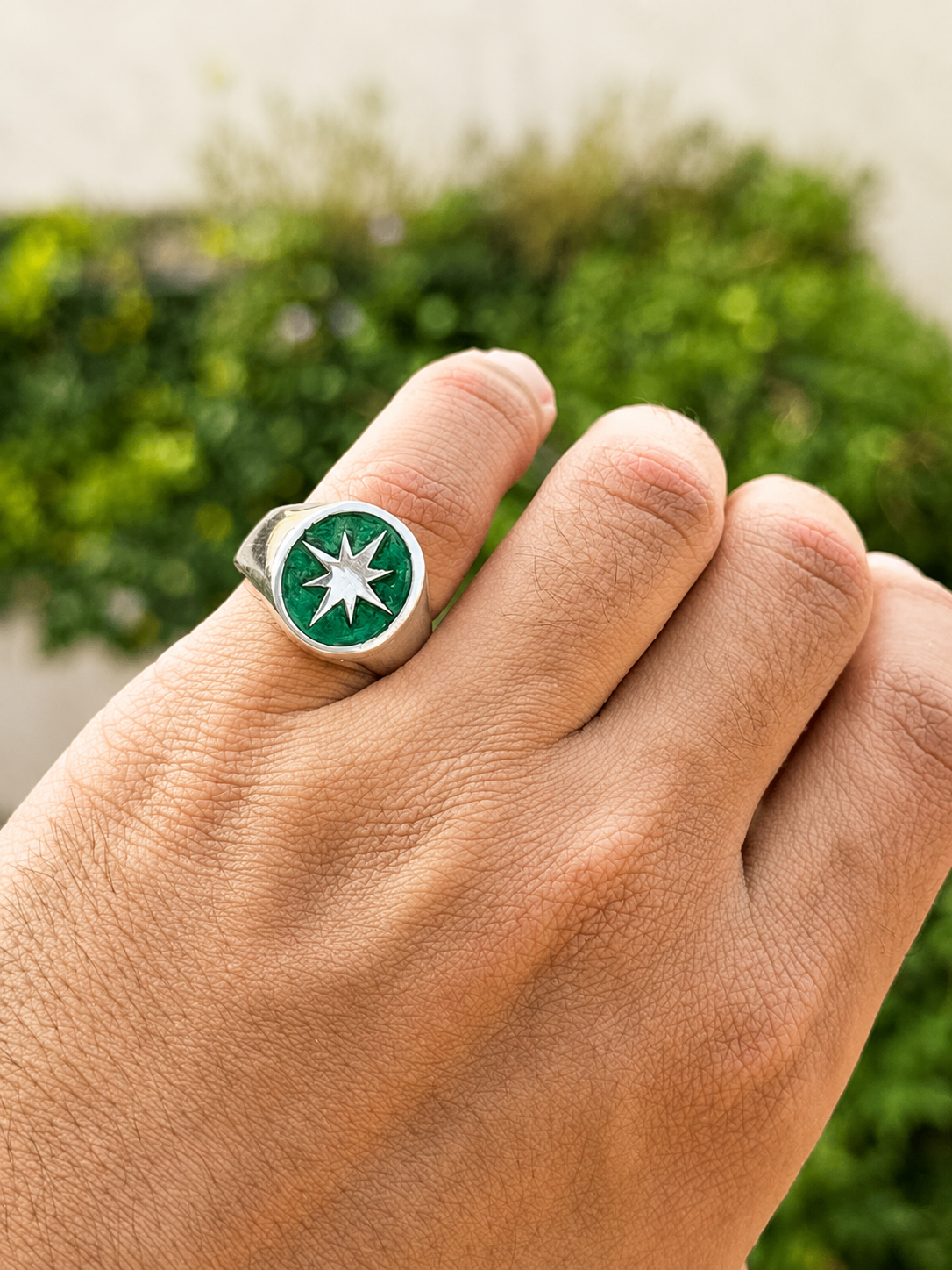 North Star Ring  - Sterling Silver s925