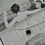 Black Onyx Octagon Necklace