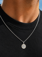 Radiant Eye Necklace -Pure Sterling Silver 925s - 60cm