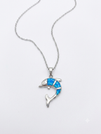 Ocean Dolphin Necklace -Pure Sterling Silver 925s - 55cm