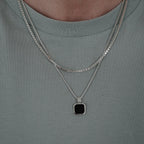 Black Onyx Octagon Necklace