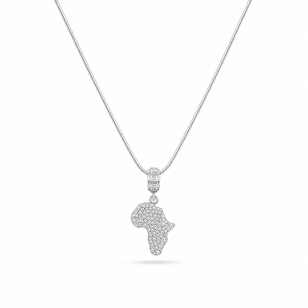 Africa Legacy Necklace -Pure Sterling Silver 925s-(60cm)