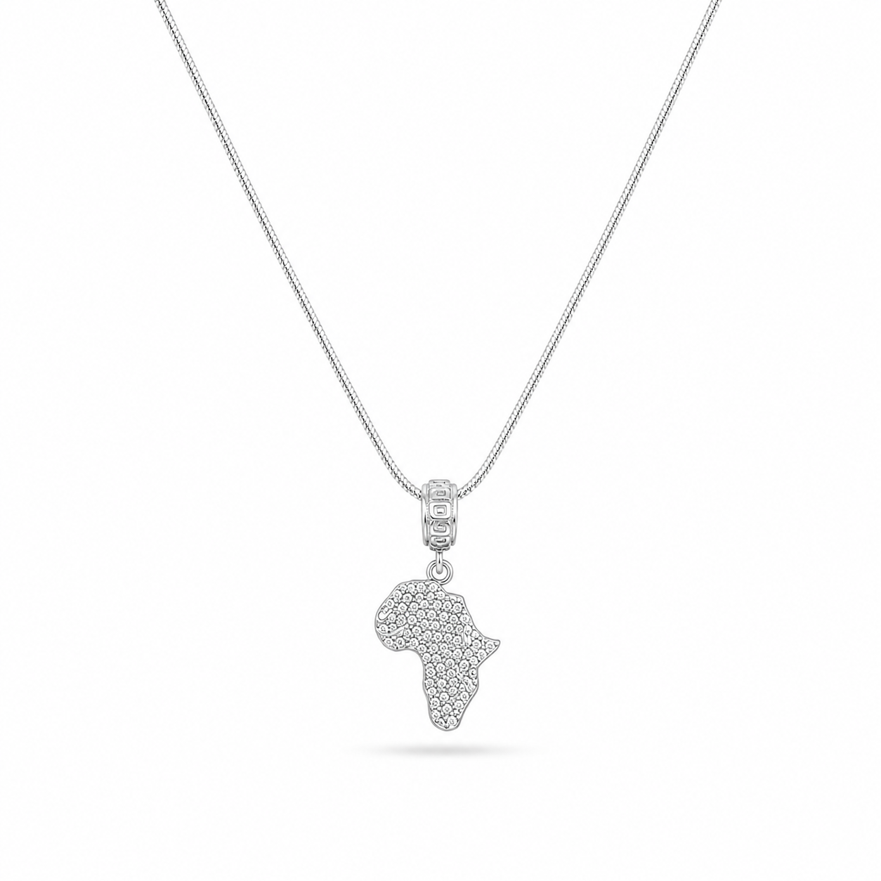 Africa Legacy Necklace -Pure Sterling Silver 925s-(60cm)