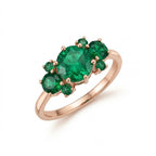 Fancy Emerald Stones Ring