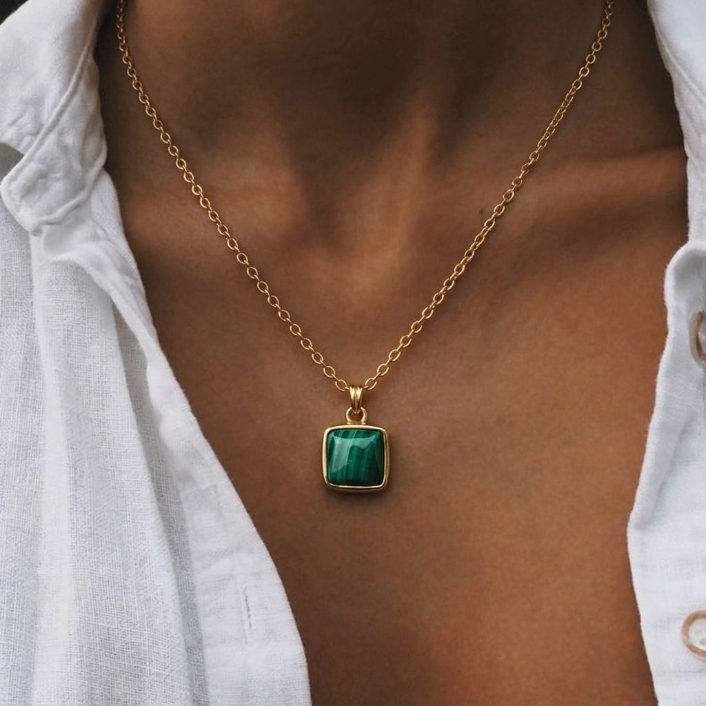 Green Malachite Heirloom Necklace