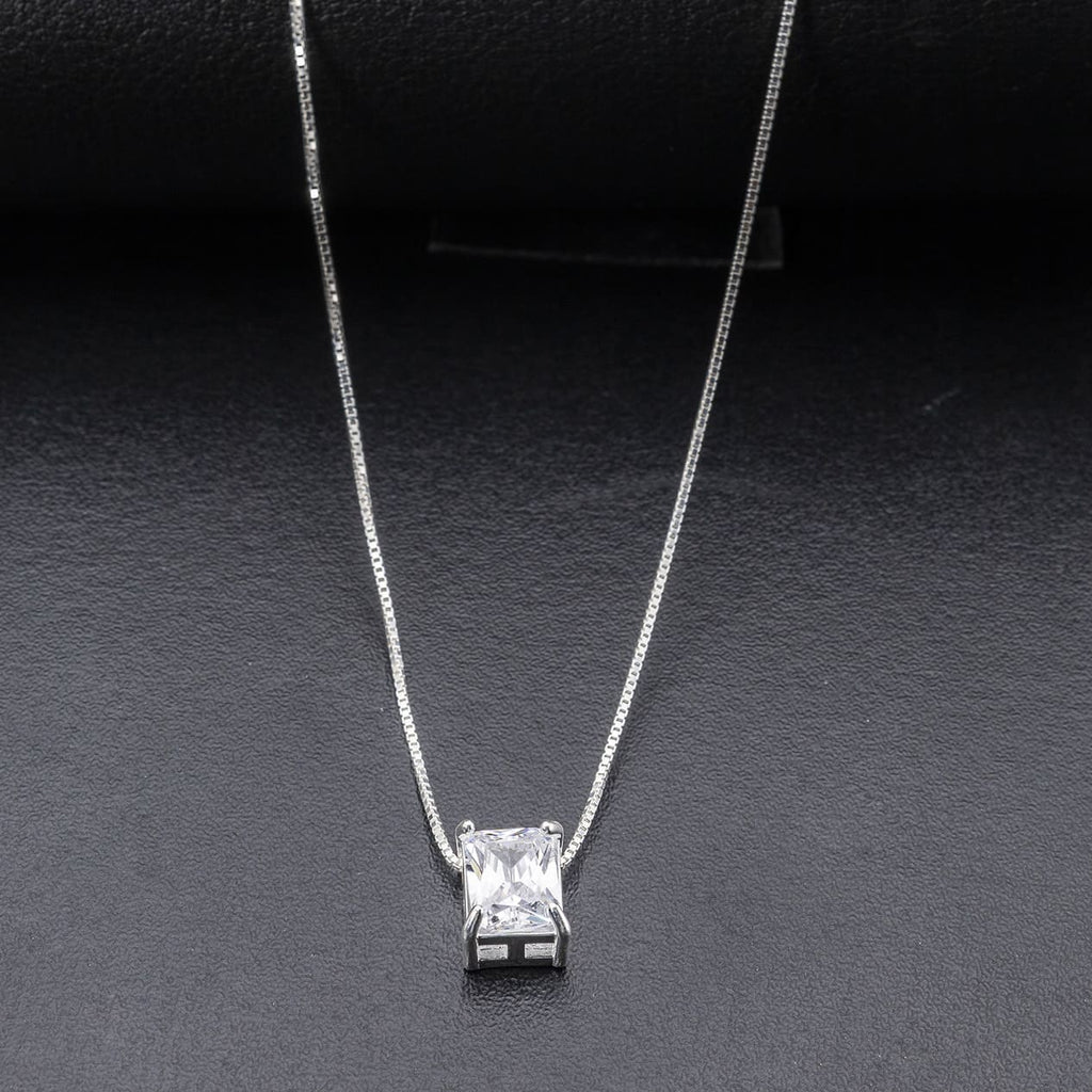 White Zircon Necklace