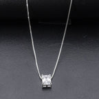 White Zircon Necklace