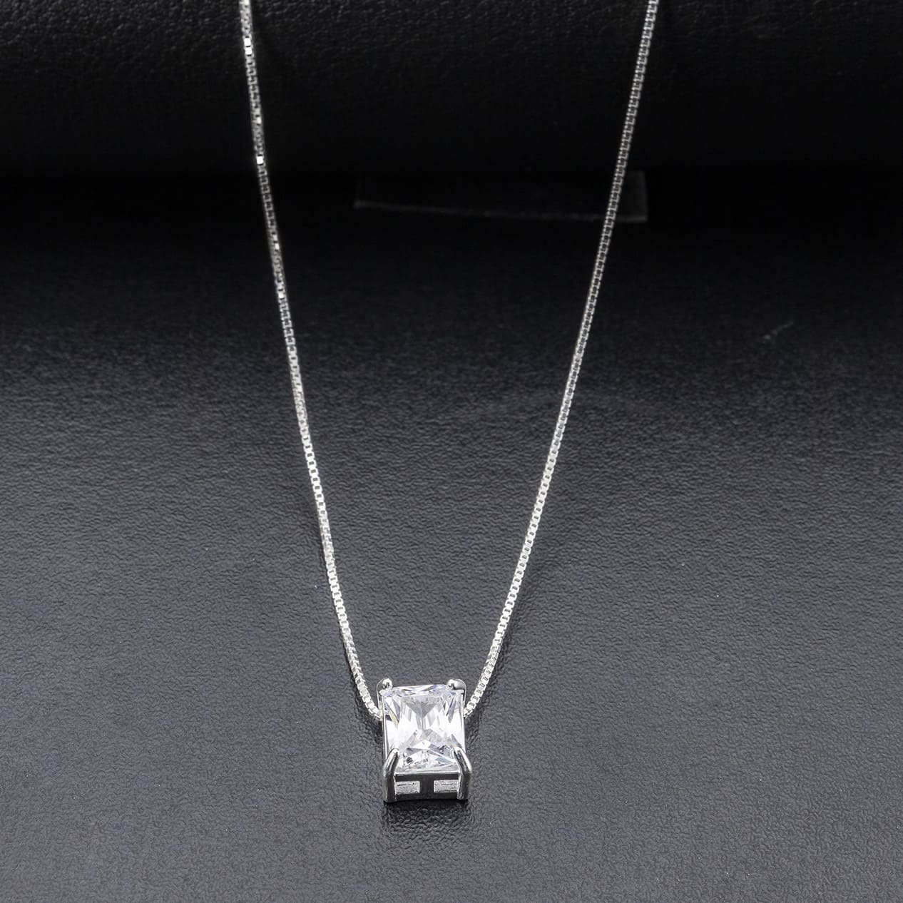 White Zircon Necklace