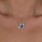 Azure Grace Swan Necklace