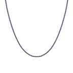 BLUE SAPPHIRE TENNIS NECKLACE