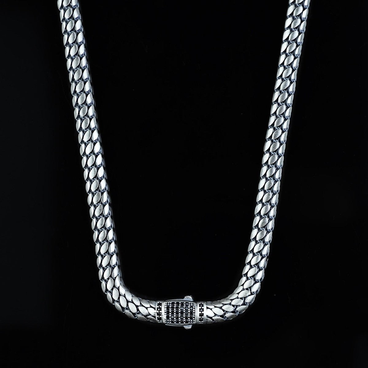 Skin Chain-Pure Sterling Silver 925s-(72cm-8mm)