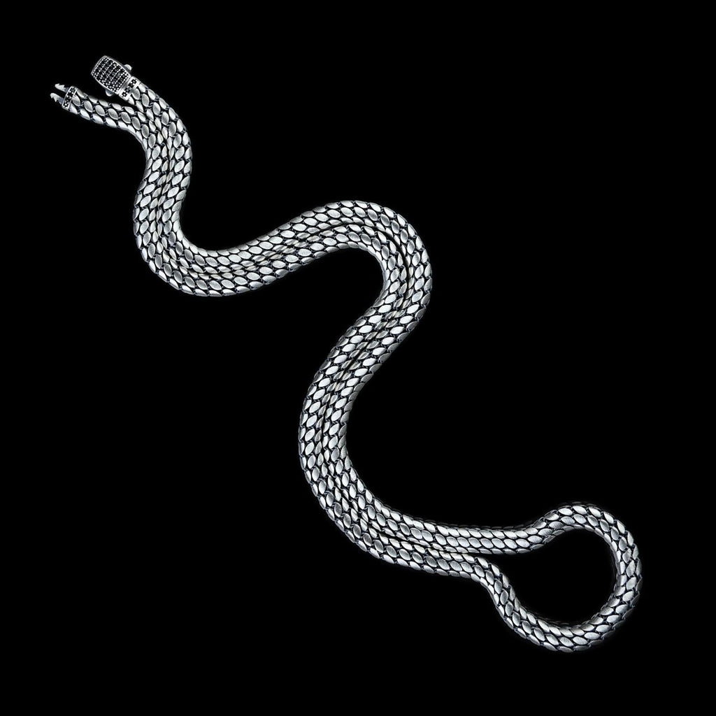 Skin Chain-Pure Sterling Silver 925s-(72cm-8mm)