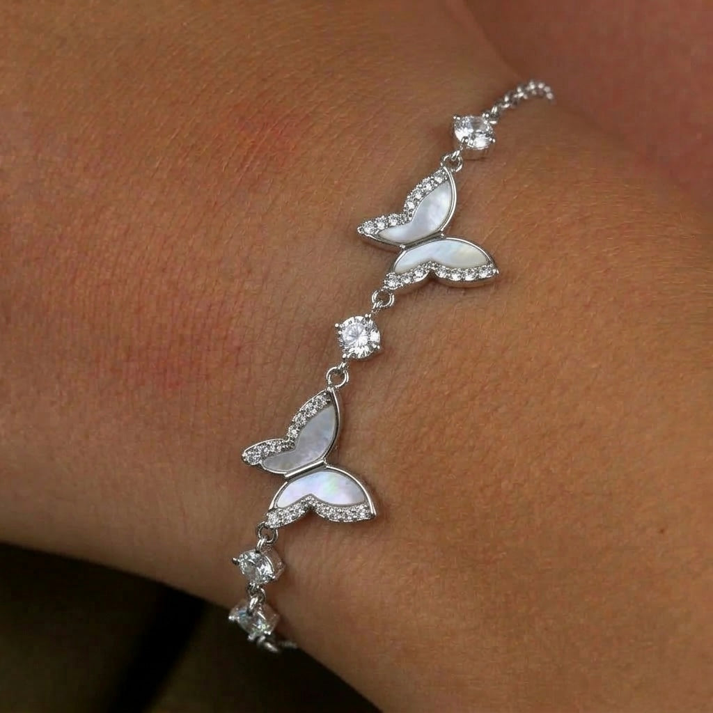 Pearl Butterfly Bracelet