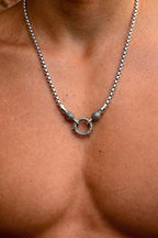Ivy Pattern Clasp Box Necklace