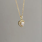 Moissanite Heart Necklace