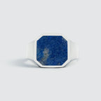 Blue Lapis Lazuli Stone Octagon Ring