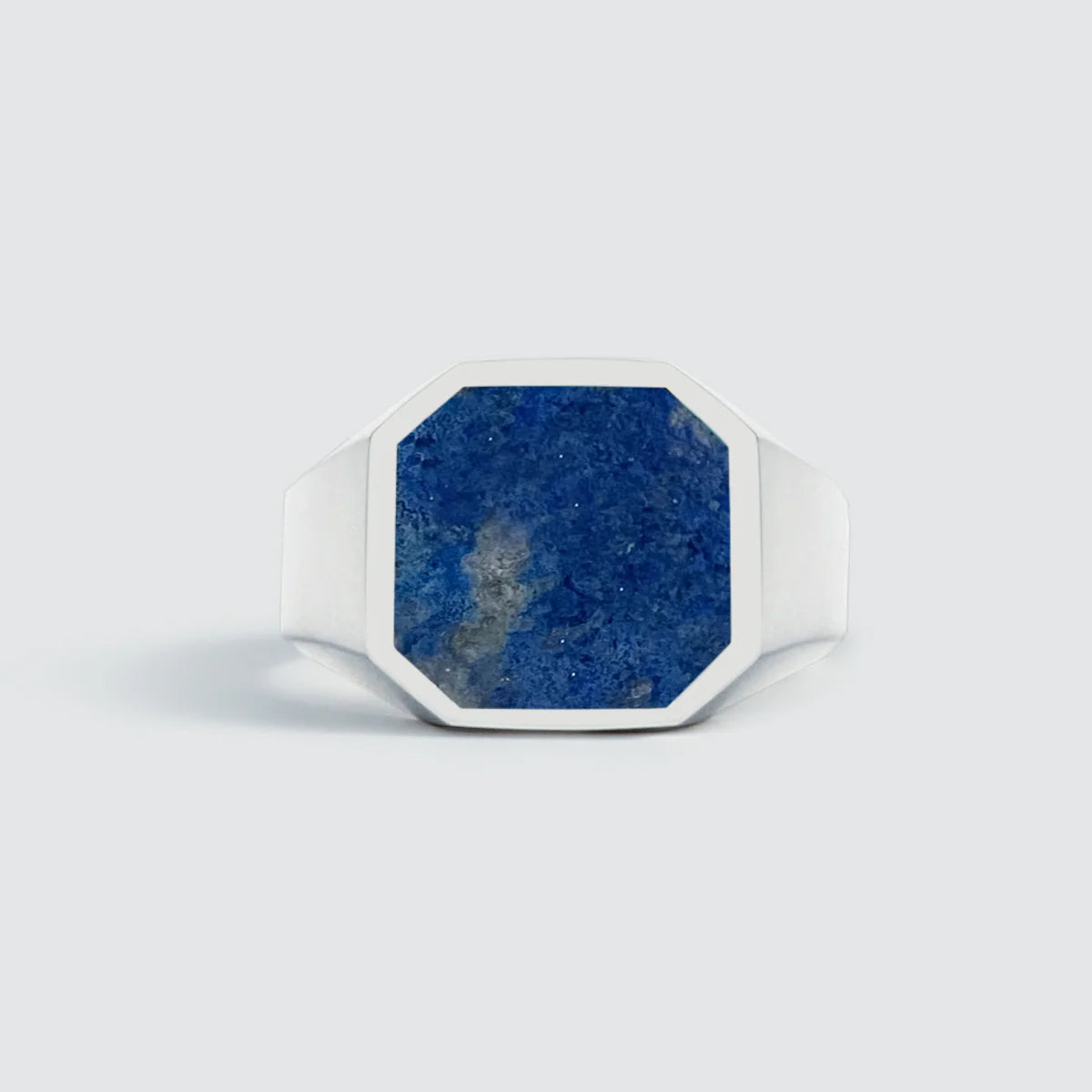 Blue Lapis Lazuli Stone Octagon Ring